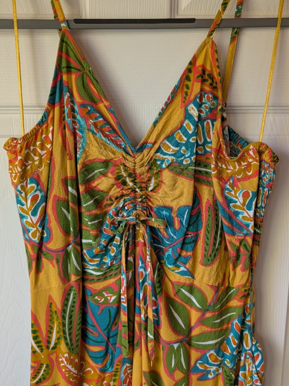 Japna Tropical Wide Leg Jumpsuit with Pockets - Picture 4 of 8